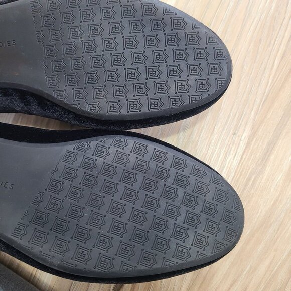 Birdies Women’s Black Velvet Loafers Size 10 - Picture 5 of 9